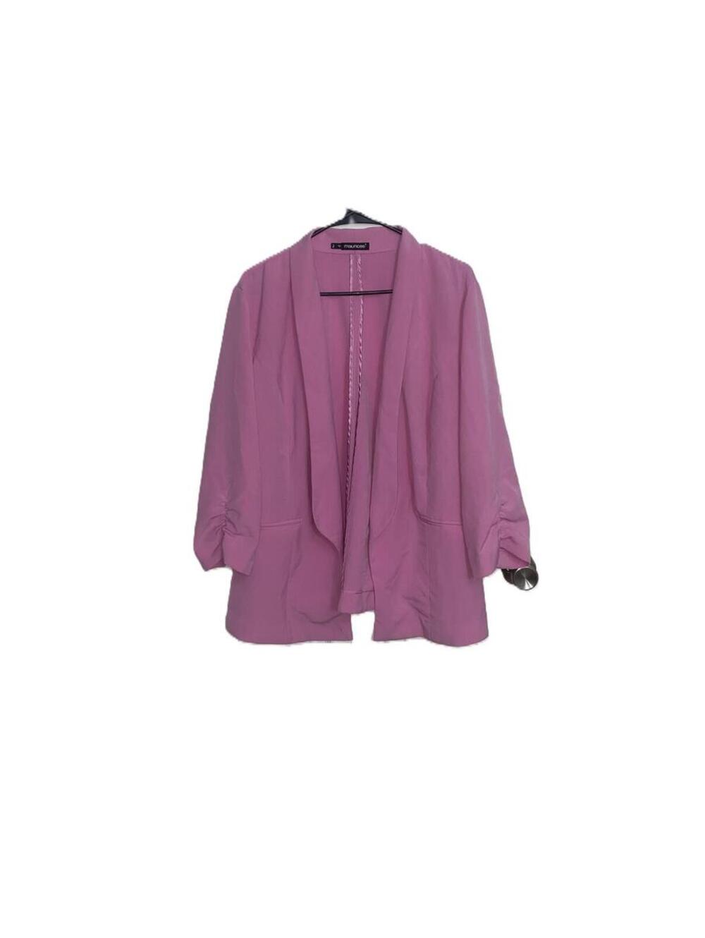 Maurices Pink Blazer Barbiecore Office Siren Spring Layering 2X